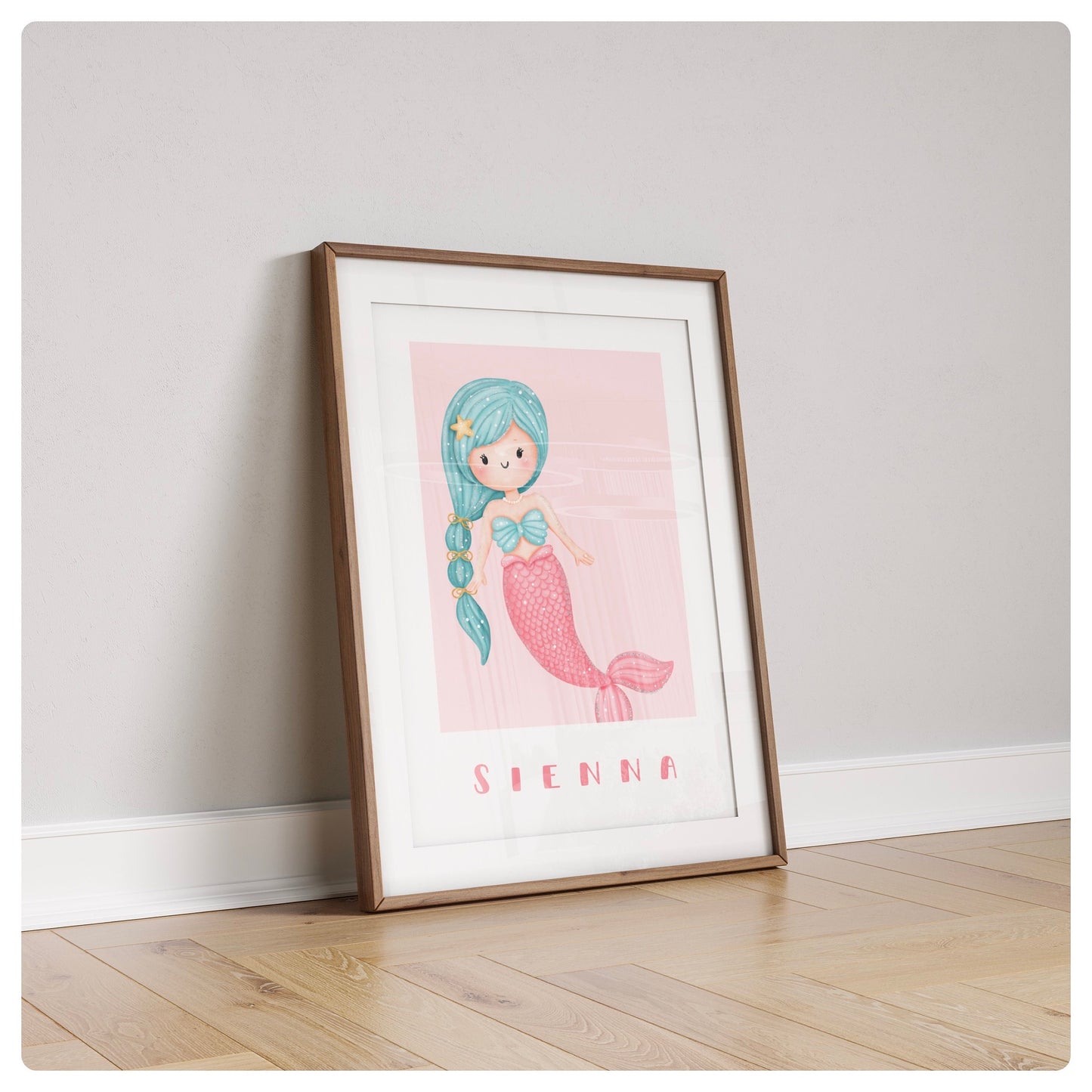 Mermaid personalised print