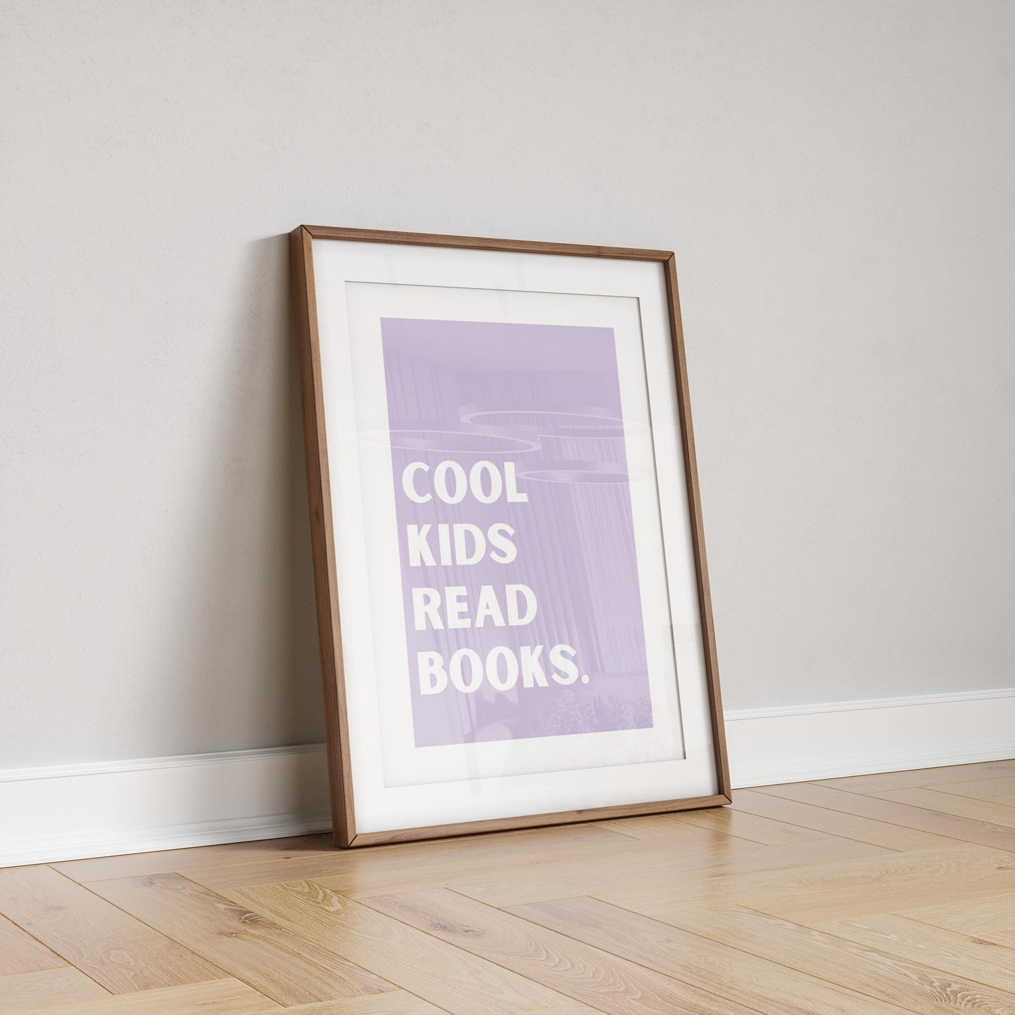 Cool kids read books print