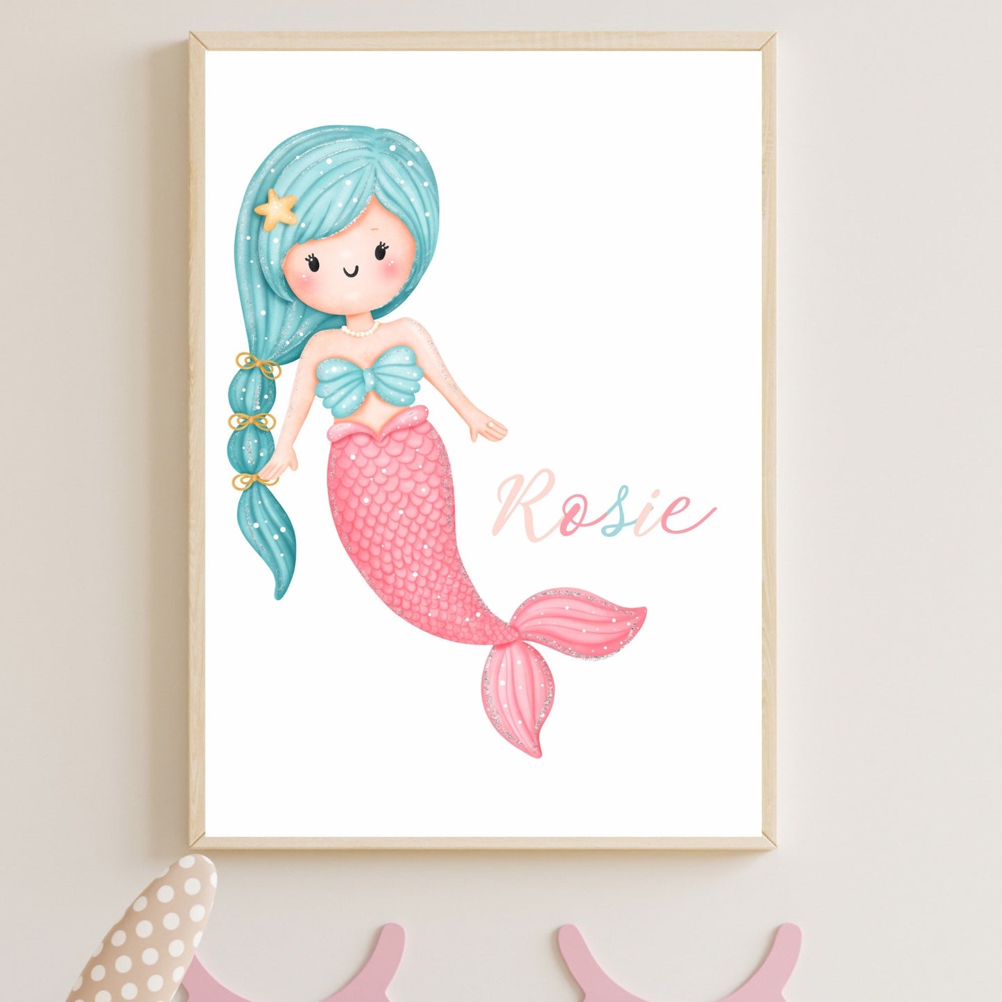 Mermaid personalised print