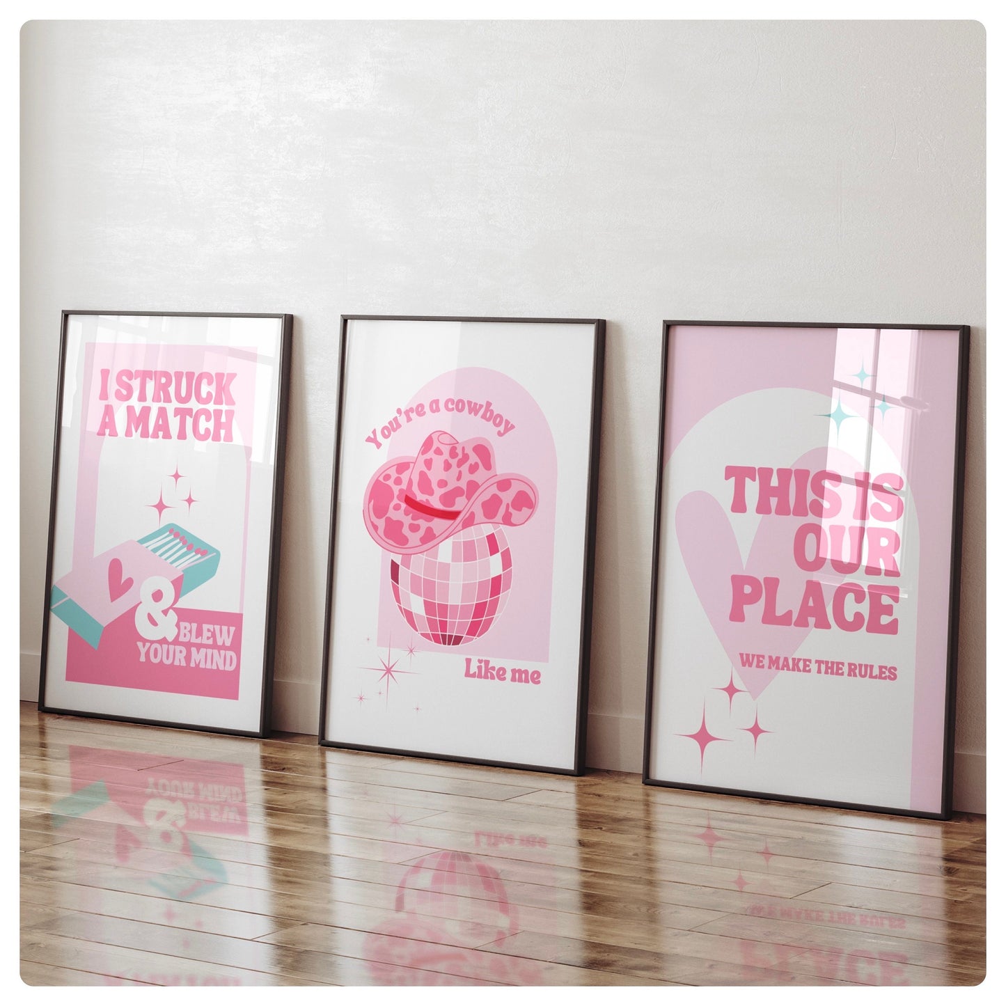 Taylor Swift inspired set of 3 prints