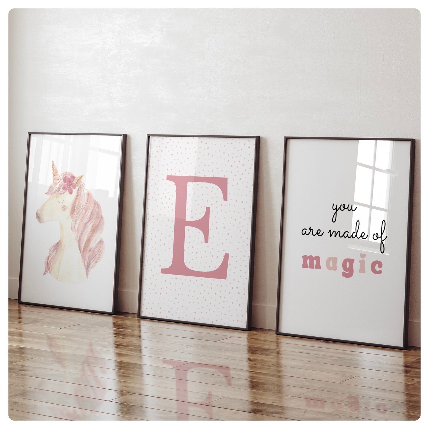 Unicorn personalised “You are made of magic” set of 3 prints