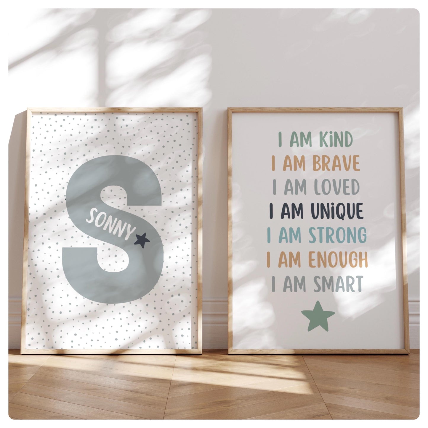 Affirmation personalised set if 2 prints