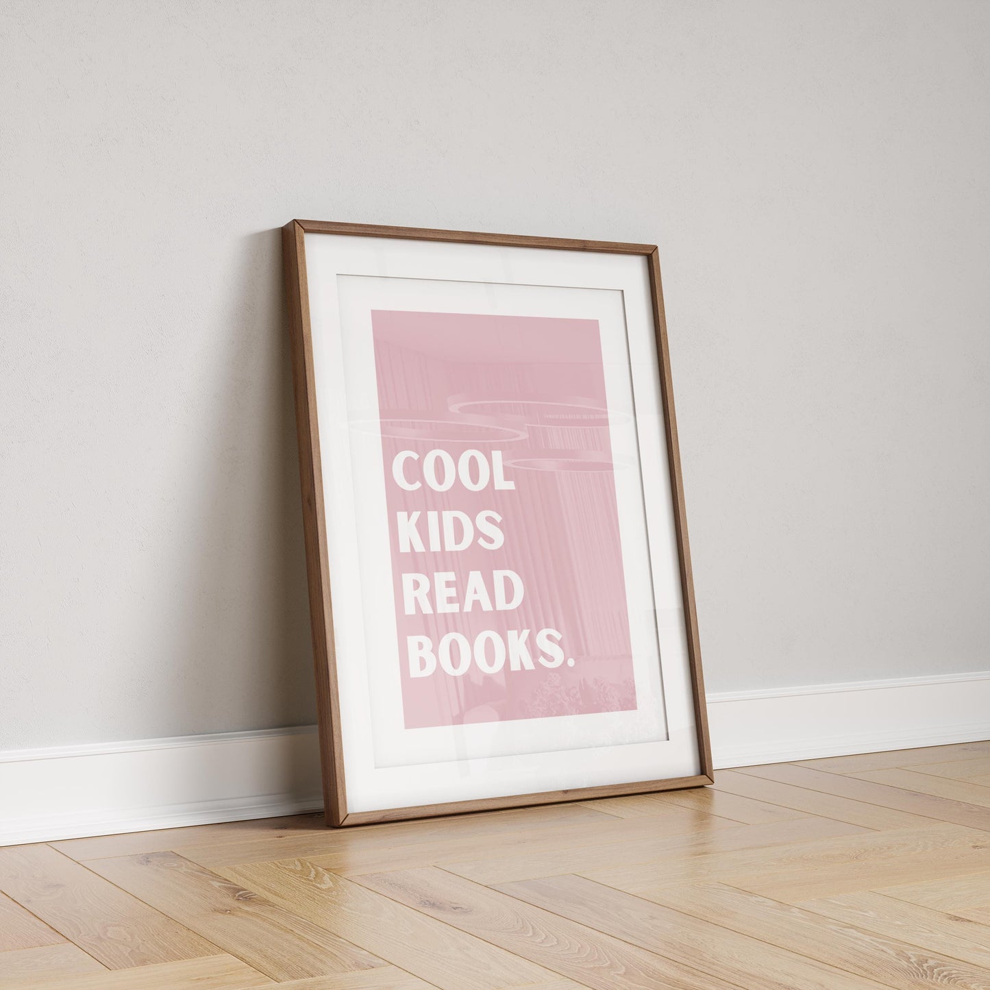 Cool kids read books print