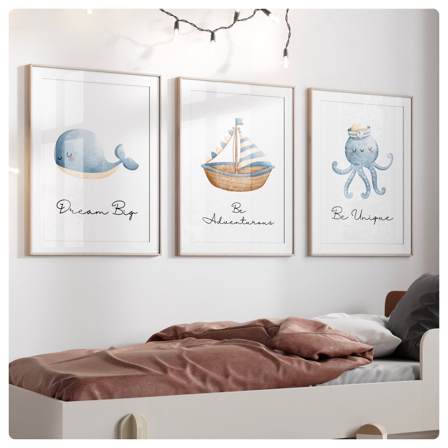 Ocean theme set of 3 prints