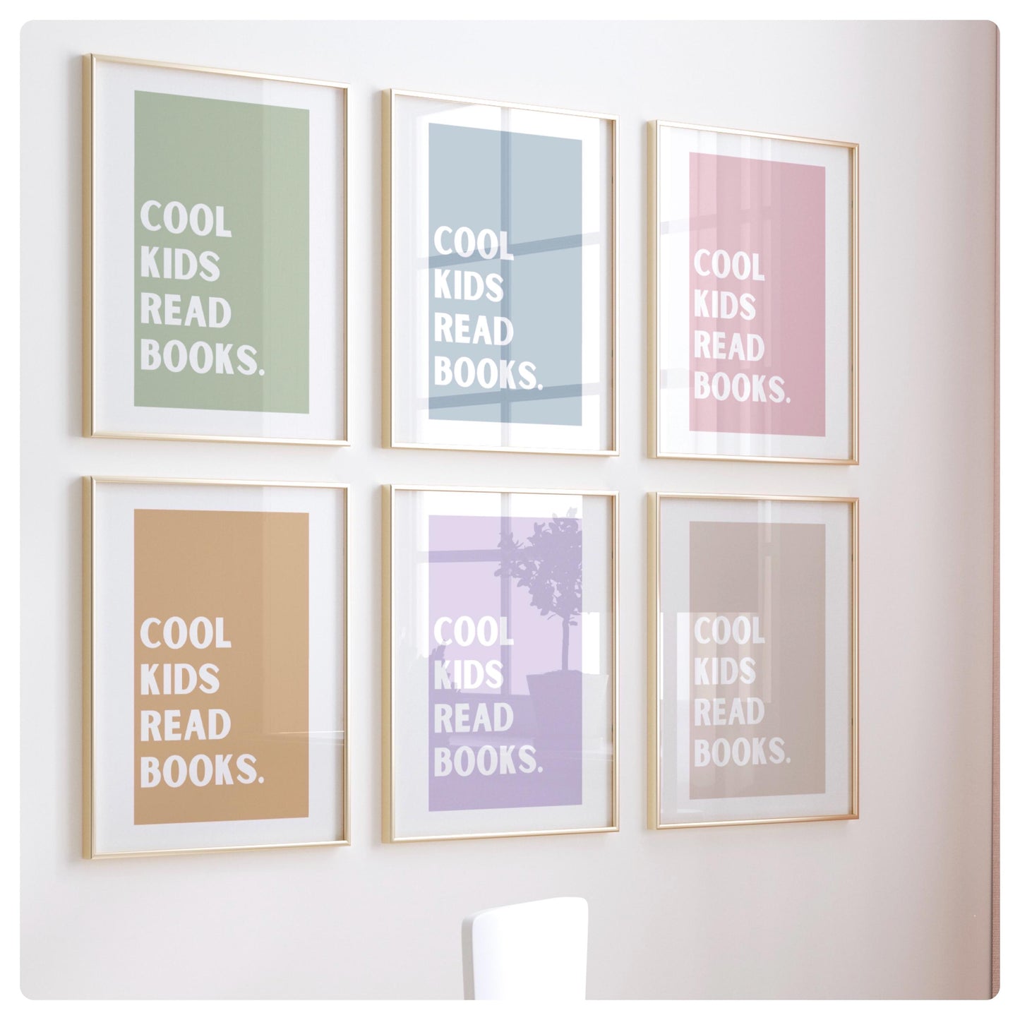 Cool kids read books print