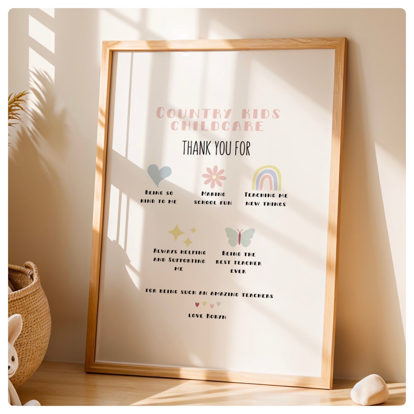 School/ nursery Teacher print