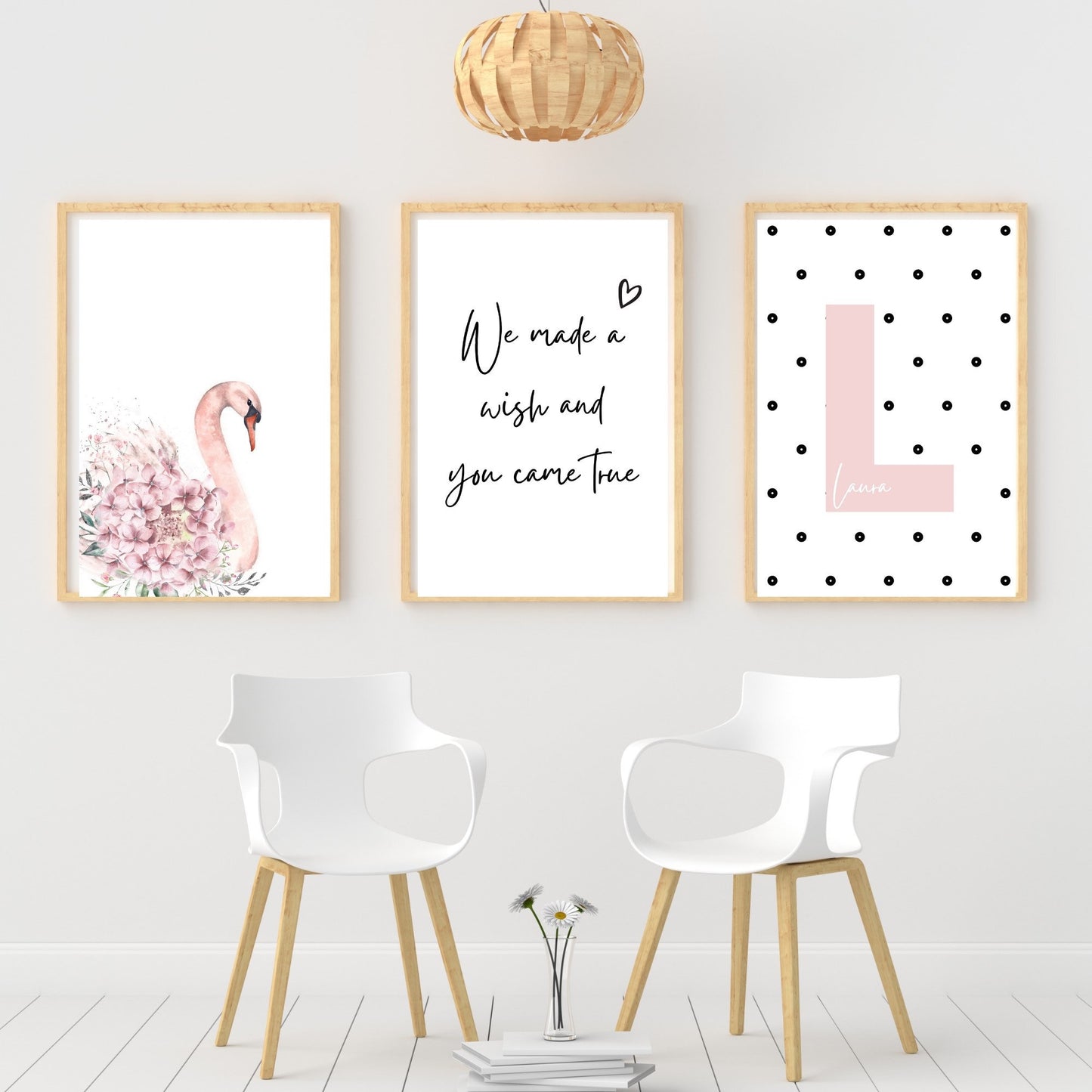 Swan set of 3 prints