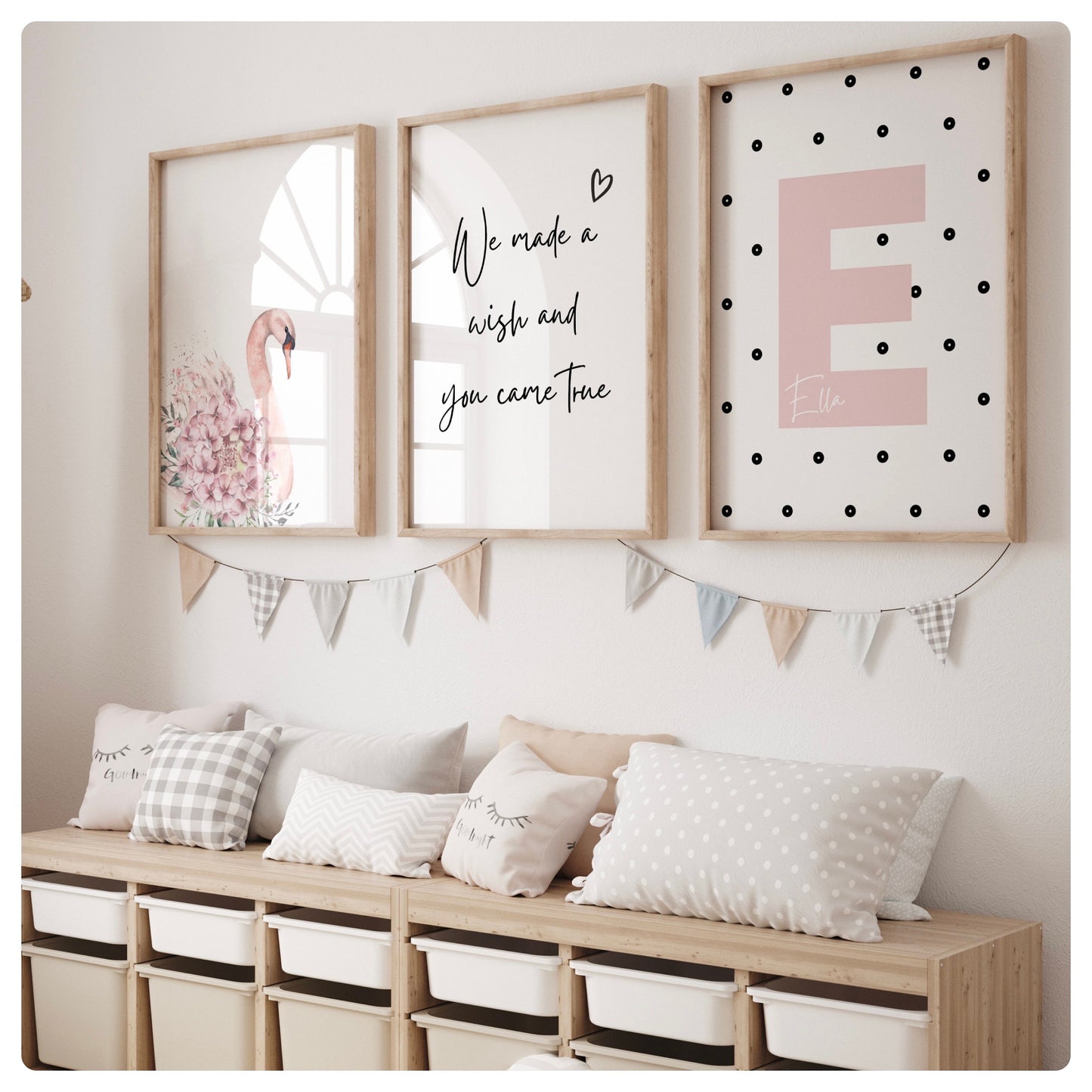 Swan set of 3 prints