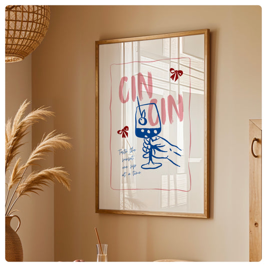 Gin Gin cocktail print