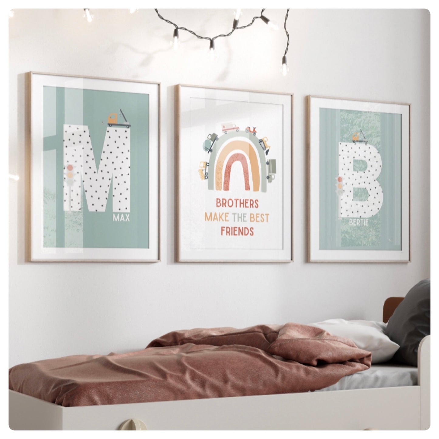 Brother vehicle set of 3 prints
