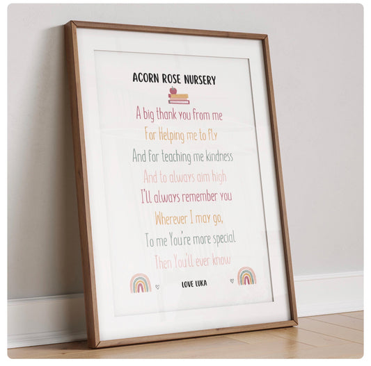 School/ nursery Teacher print