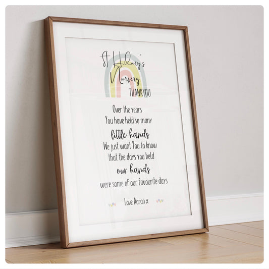 School/ nursery Teacher print